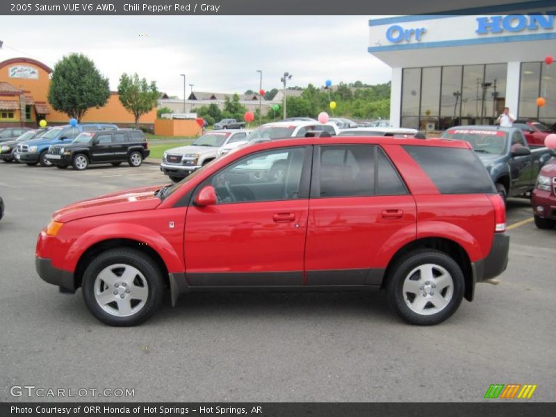 Chili Pepper Red / Gray 2005 Saturn VUE V6 AWD