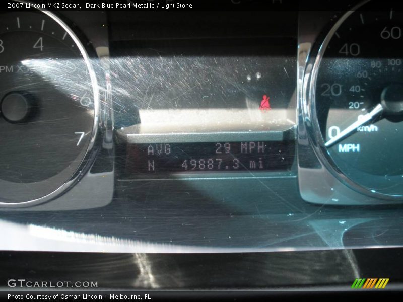 Dark Blue Pearl Metallic / Light Stone 2007 Lincoln MKZ Sedan