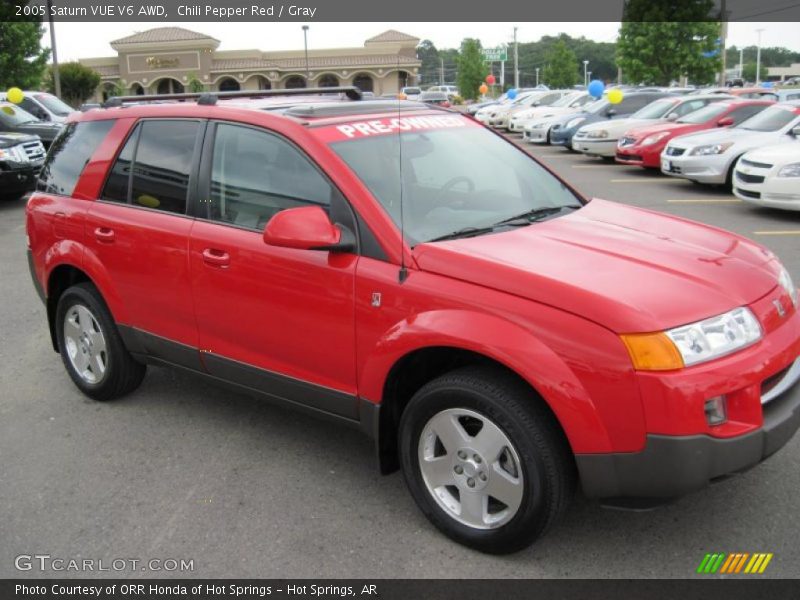 Chili Pepper Red / Gray 2005 Saturn VUE V6 AWD