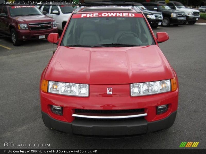 Chili Pepper Red / Gray 2005 Saturn VUE V6 AWD