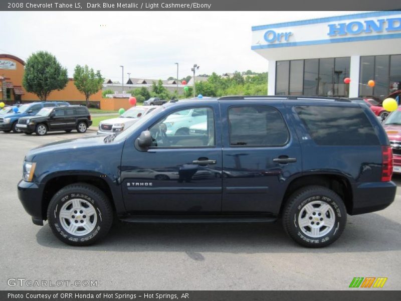 Dark Blue Metallic / Light Cashmere/Ebony 2008 Chevrolet Tahoe LS