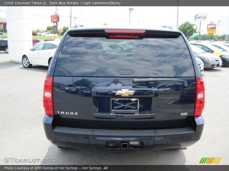 Dark Blue Metallic / Light Cashmere/Ebony 2008 Chevrolet Tahoe LS