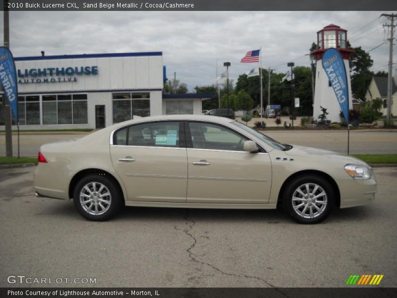 Sand Beige Metallic / Cocoa/Cashmere 2010 Buick Lucerne CXL