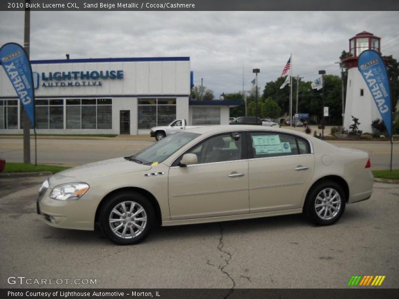 Sand Beige Metallic / Cocoa/Cashmere 2010 Buick Lucerne CXL