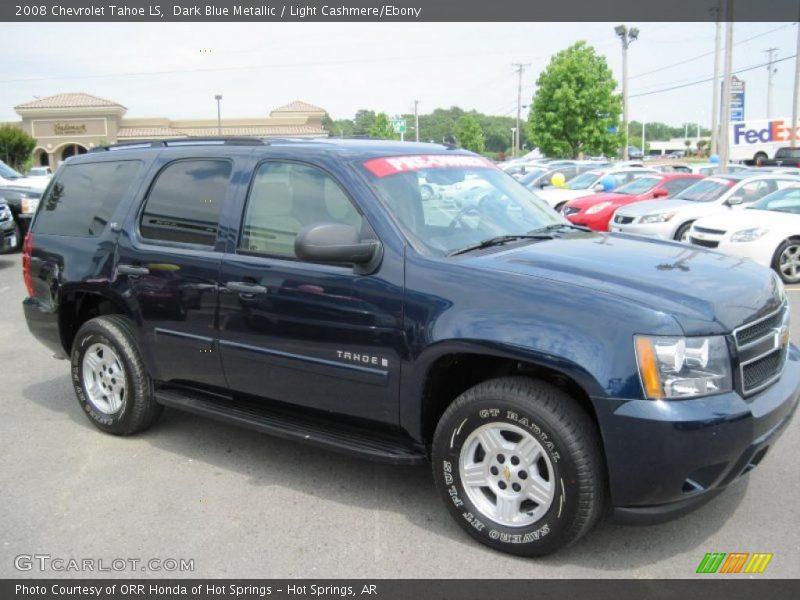 Dark Blue Metallic / Light Cashmere/Ebony 2008 Chevrolet Tahoe LS