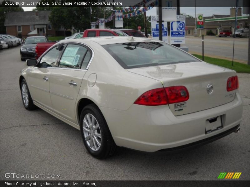 Sand Beige Metallic / Cocoa/Cashmere 2010 Buick Lucerne CXL