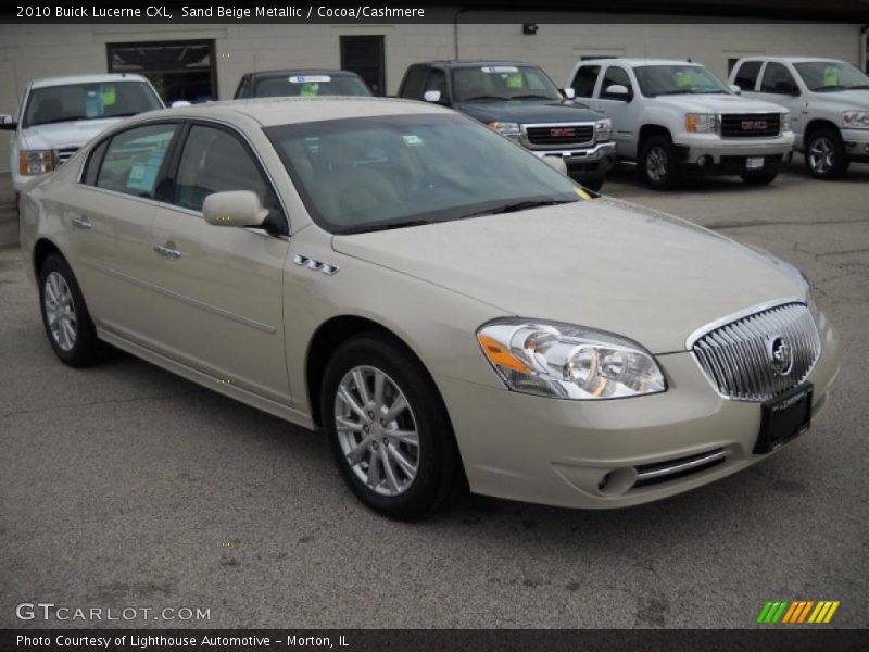 Sand Beige Metallic / Cocoa/Cashmere 2010 Buick Lucerne CXL