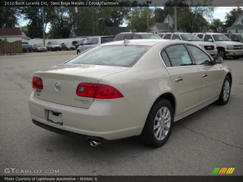 Sand Beige Metallic / Cocoa/Cashmere 2010 Buick Lucerne CXL