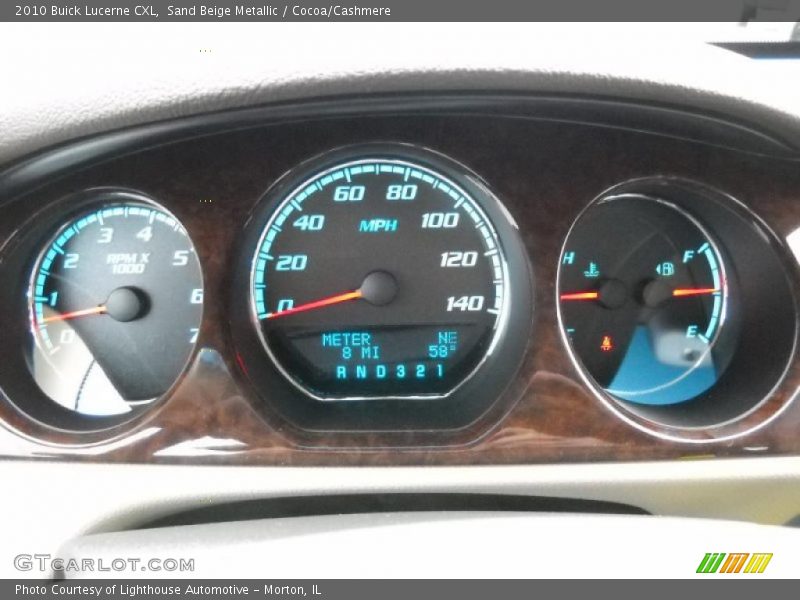 Sand Beige Metallic / Cocoa/Cashmere 2010 Buick Lucerne CXL