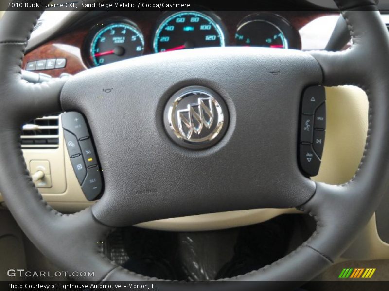 Sand Beige Metallic / Cocoa/Cashmere 2010 Buick Lucerne CXL