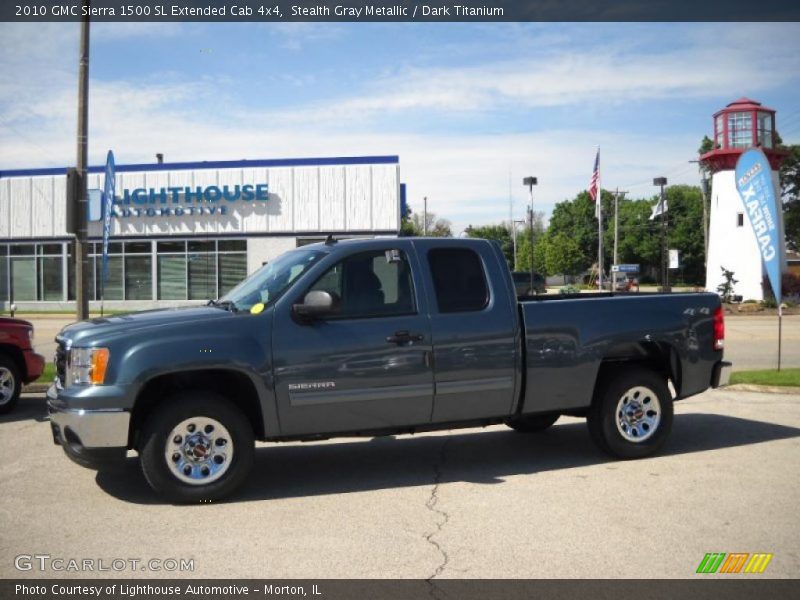 Stealth Gray Metallic / Dark Titanium 2010 GMC Sierra 1500 SL Extended Cab 4x4