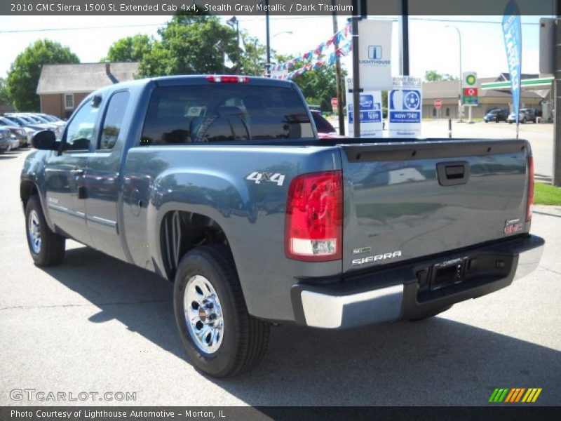 Stealth Gray Metallic / Dark Titanium 2010 GMC Sierra 1500 SL Extended Cab 4x4