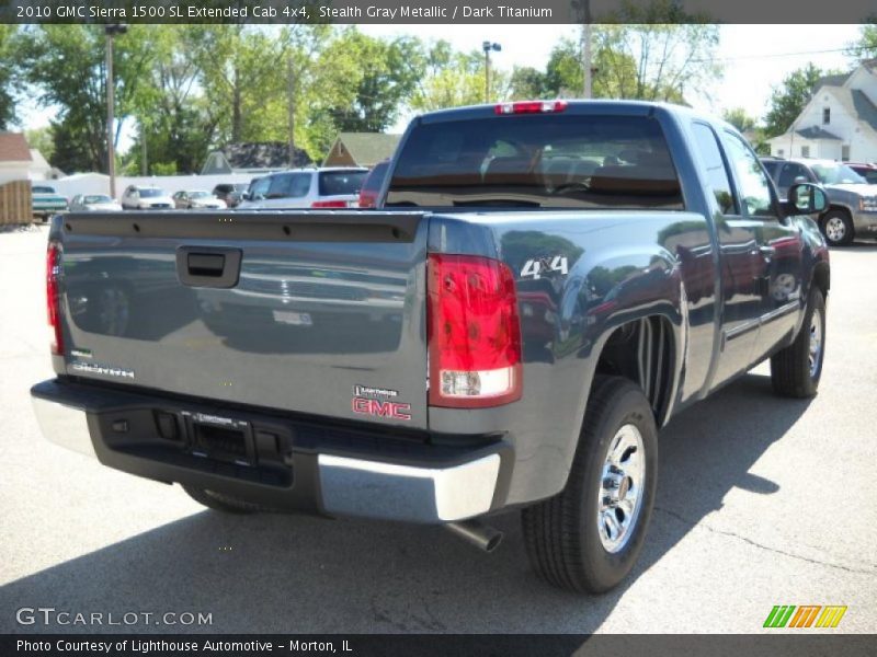 Stealth Gray Metallic / Dark Titanium 2010 GMC Sierra 1500 SL Extended Cab 4x4