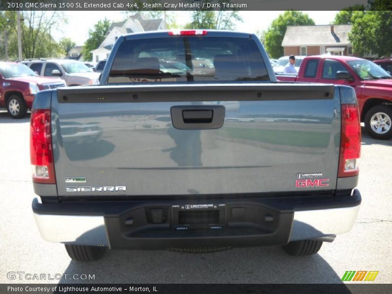 Stealth Gray Metallic / Dark Titanium 2010 GMC Sierra 1500 SL Extended Cab 4x4