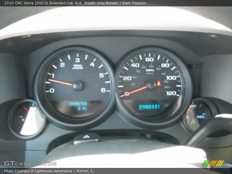 Stealth Gray Metallic / Dark Titanium 2010 GMC Sierra 1500 SL Extended Cab 4x4