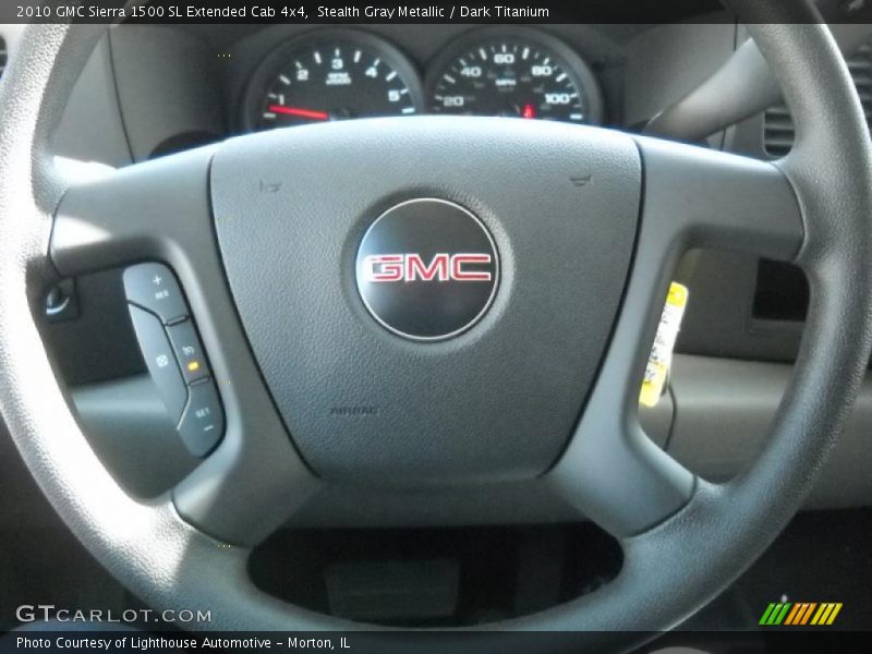 Stealth Gray Metallic / Dark Titanium 2010 GMC Sierra 1500 SL Extended Cab 4x4