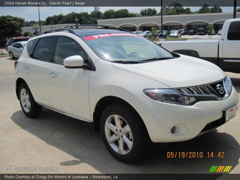 Glacier Pearl / Beige 2009 Nissan Murano SL