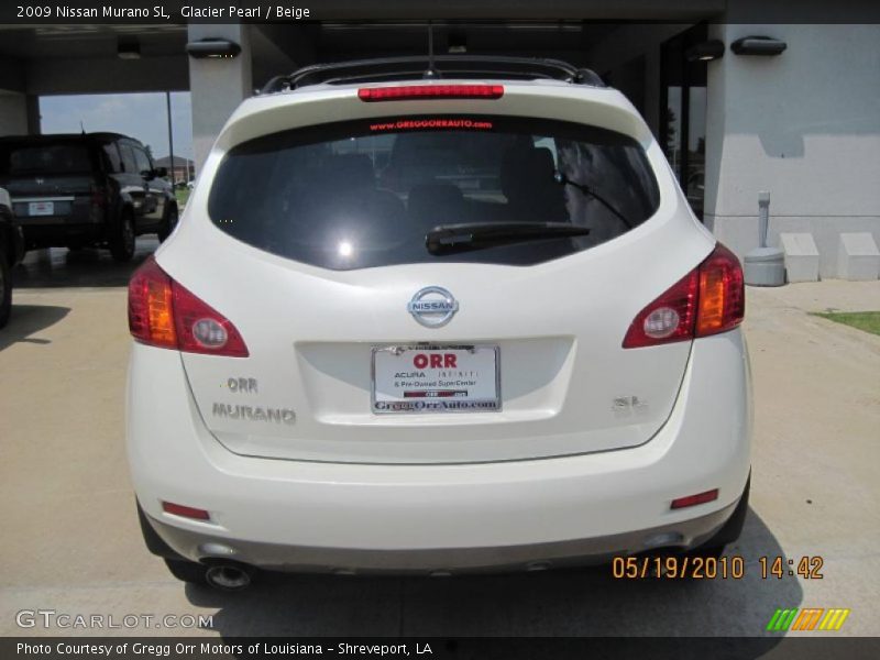 Glacier Pearl / Beige 2009 Nissan Murano SL