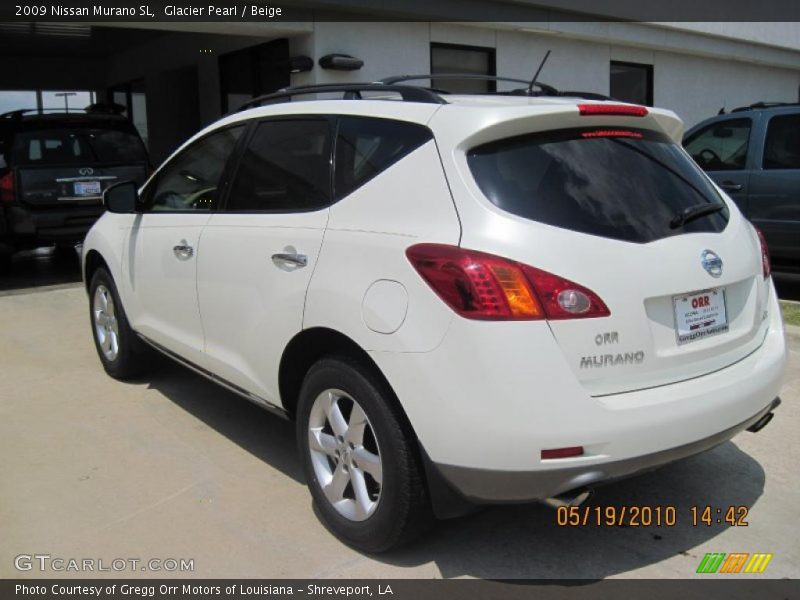 Glacier Pearl / Beige 2009 Nissan Murano SL