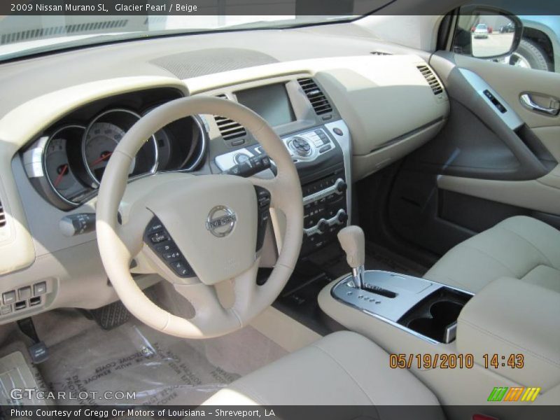 Glacier Pearl / Beige 2009 Nissan Murano SL