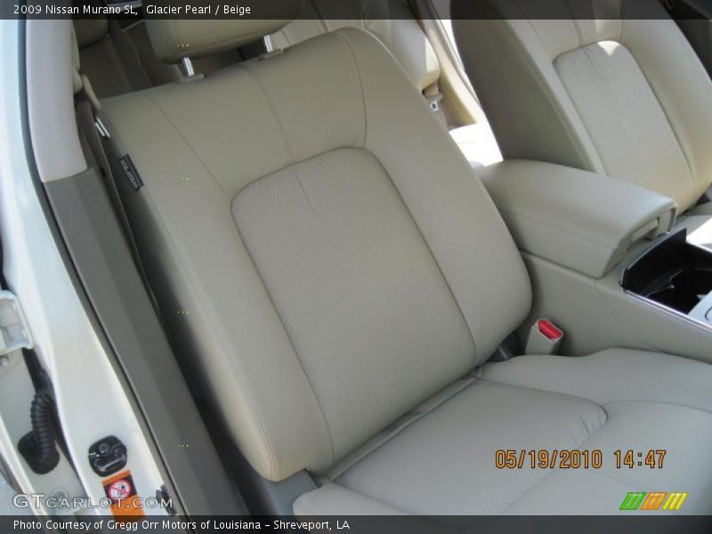 Glacier Pearl / Beige 2009 Nissan Murano SL