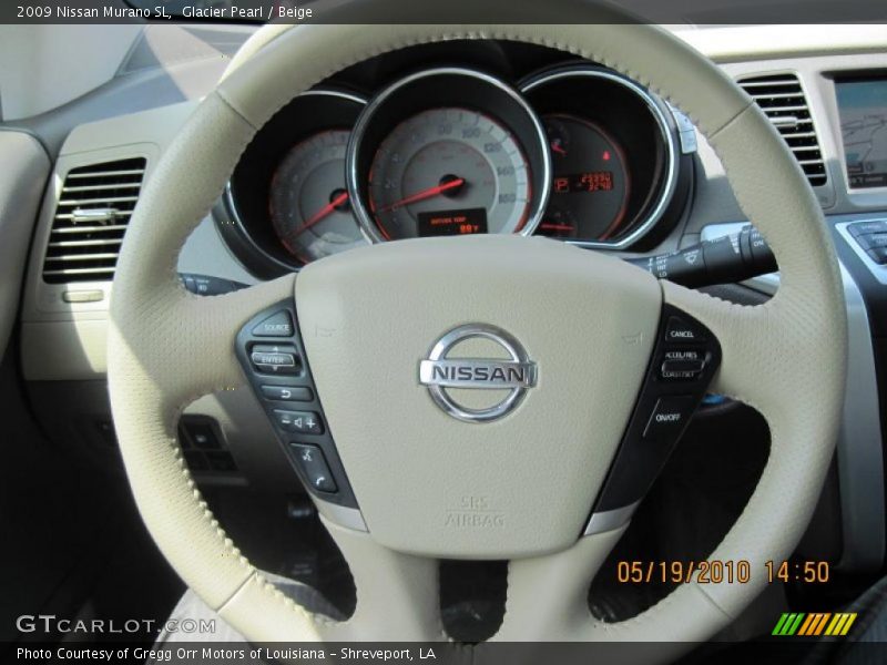 Glacier Pearl / Beige 2009 Nissan Murano SL