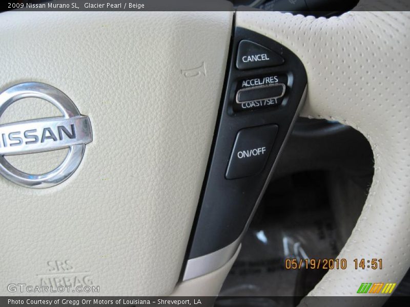 Glacier Pearl / Beige 2009 Nissan Murano SL