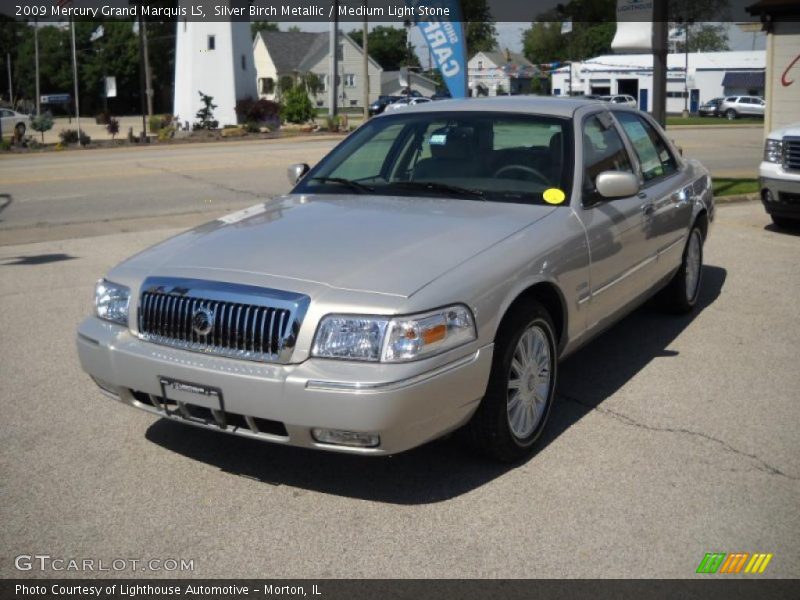 Silver Birch Metallic / Medium Light Stone 2009 Mercury Grand Marquis LS