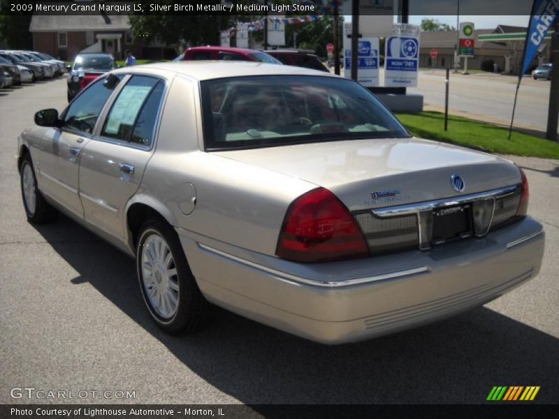 Silver Birch Metallic / Medium Light Stone 2009 Mercury Grand Marquis LS