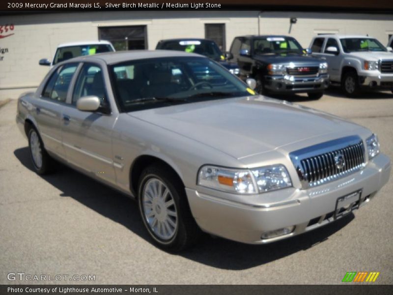 Silver Birch Metallic / Medium Light Stone 2009 Mercury Grand Marquis LS