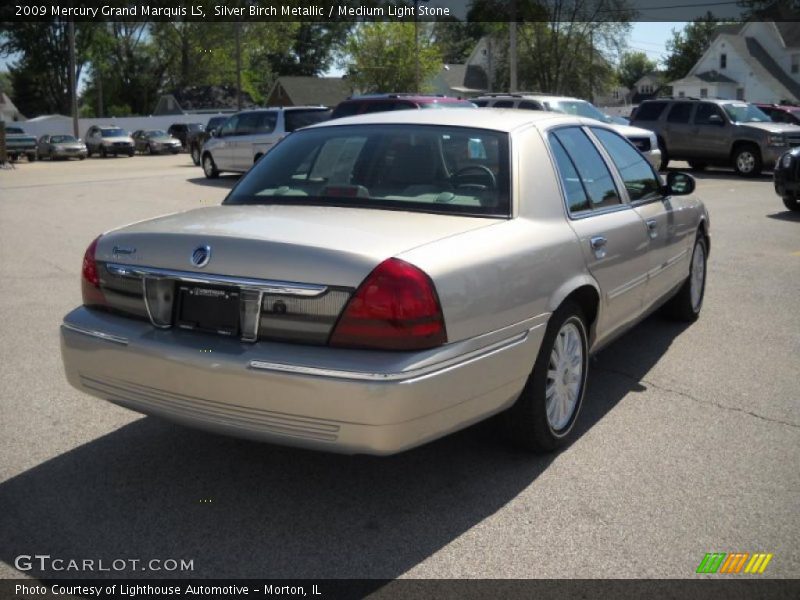 Silver Birch Metallic / Medium Light Stone 2009 Mercury Grand Marquis LS