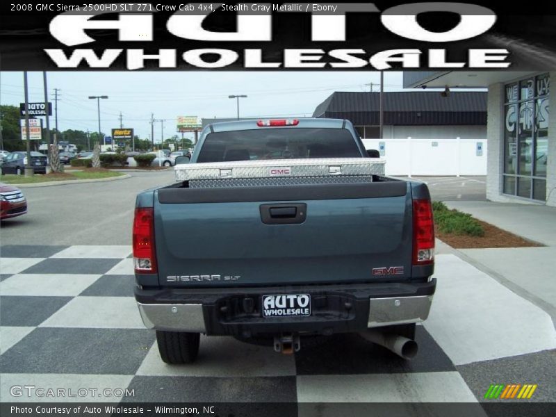 Stealth Gray Metallic / Ebony 2008 GMC Sierra 2500HD SLT Z71 Crew Cab 4x4