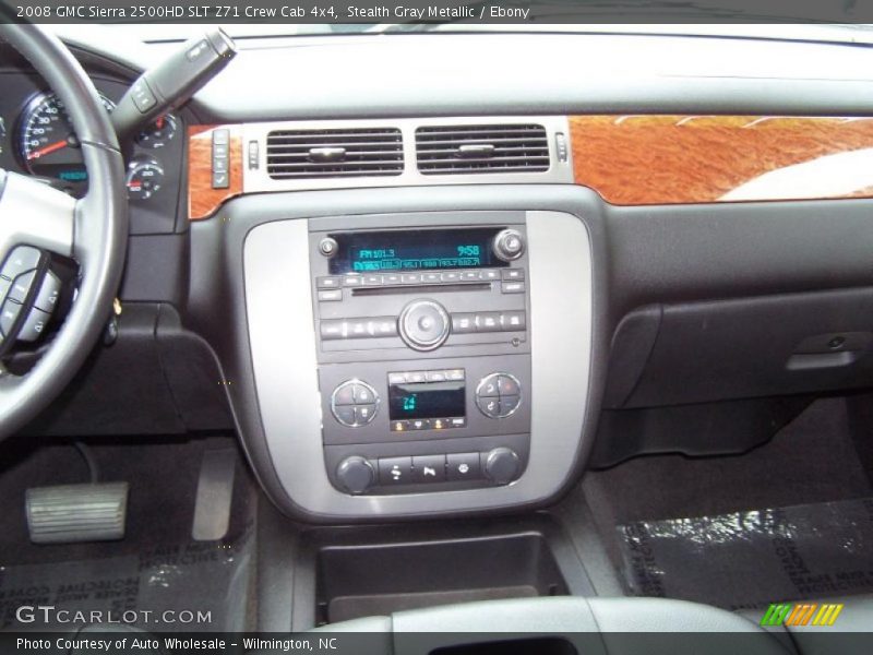 Stealth Gray Metallic / Ebony 2008 GMC Sierra 2500HD SLT Z71 Crew Cab 4x4