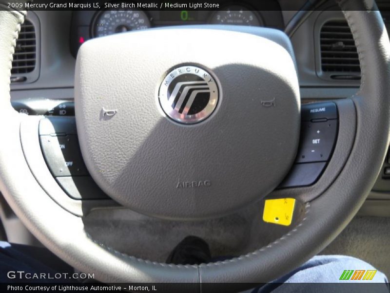 Silver Birch Metallic / Medium Light Stone 2009 Mercury Grand Marquis LS