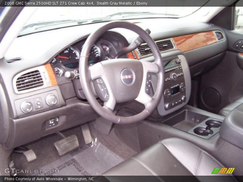Stealth Gray Metallic / Ebony 2008 GMC Sierra 2500HD SLT Z71 Crew Cab 4x4
