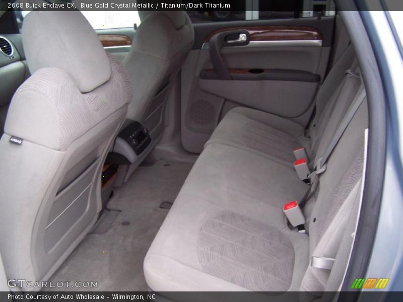 Blue Gold Crystal Metallic / Titanium/Dark Titanium 2008 Buick Enclave CX