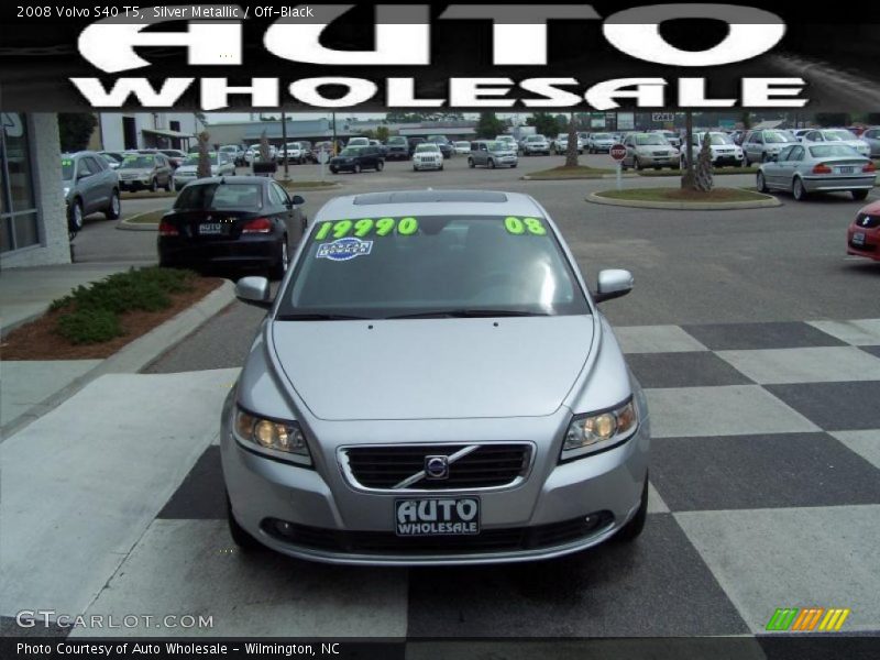 Silver Metallic / Off-Black 2008 Volvo S40 T5