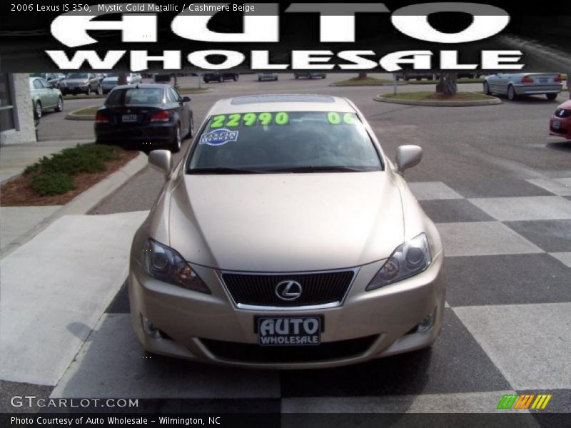 Mystic Gold Metallic / Cashmere Beige 2006 Lexus IS 350