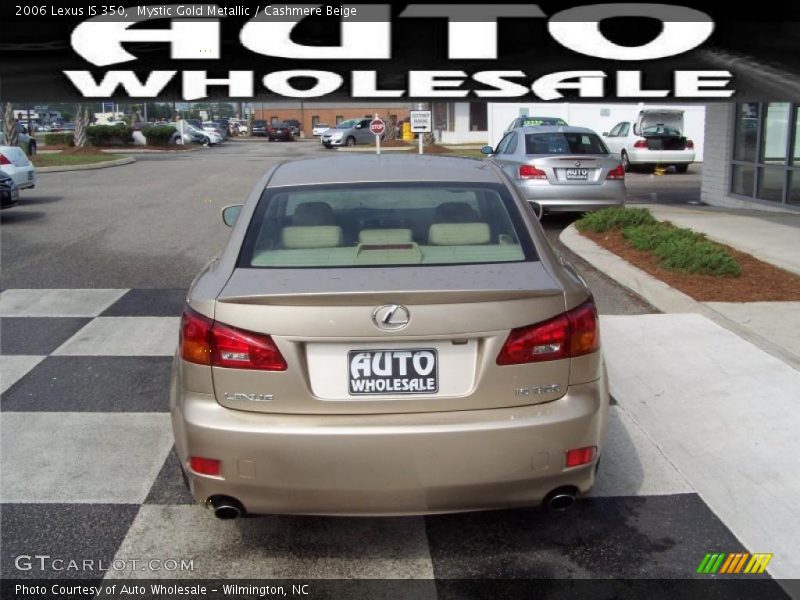 Mystic Gold Metallic / Cashmere Beige 2006 Lexus IS 350