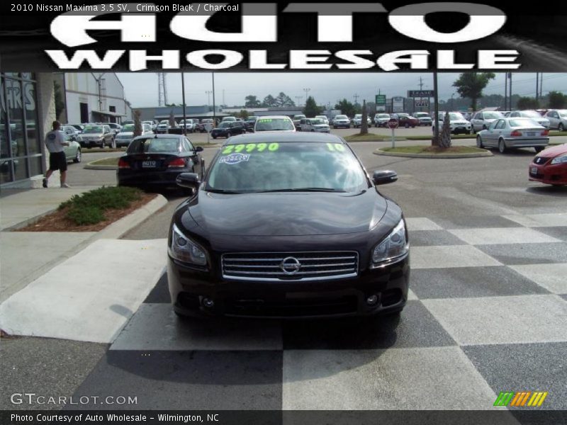 Crimson Black / Charcoal 2010 Nissan Maxima 3.5 SV