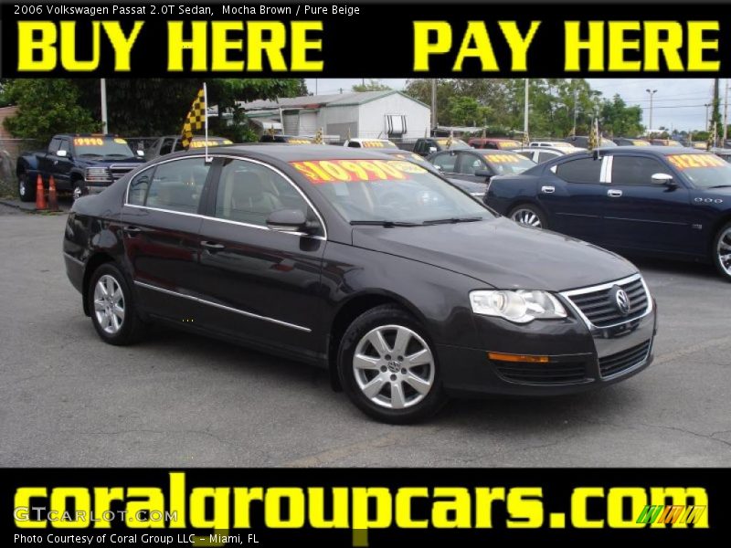 Mocha Brown / Pure Beige 2006 Volkswagen Passat 2.0T Sedan
