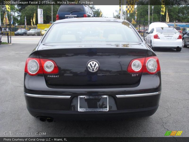 Mocha Brown / Pure Beige 2006 Volkswagen Passat 2.0T Sedan