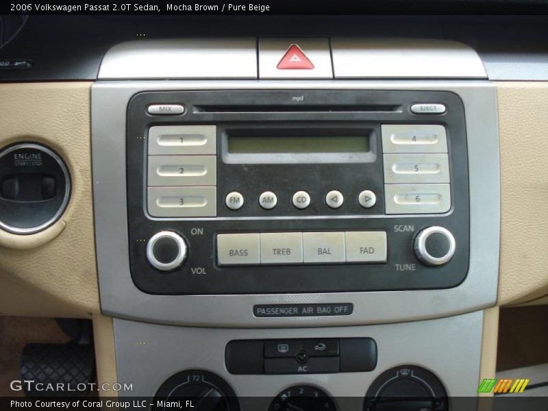 Mocha Brown / Pure Beige 2006 Volkswagen Passat 2.0T Sedan