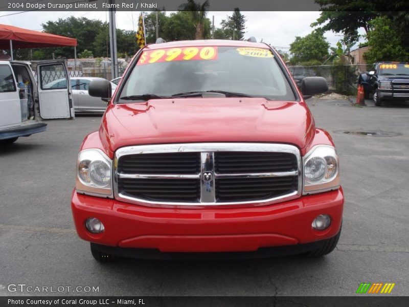 Flame Red / Khaki 2004 Dodge Durango Limited
