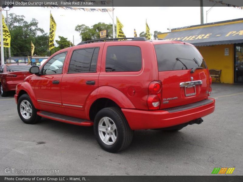 Flame Red / Khaki 2004 Dodge Durango Limited