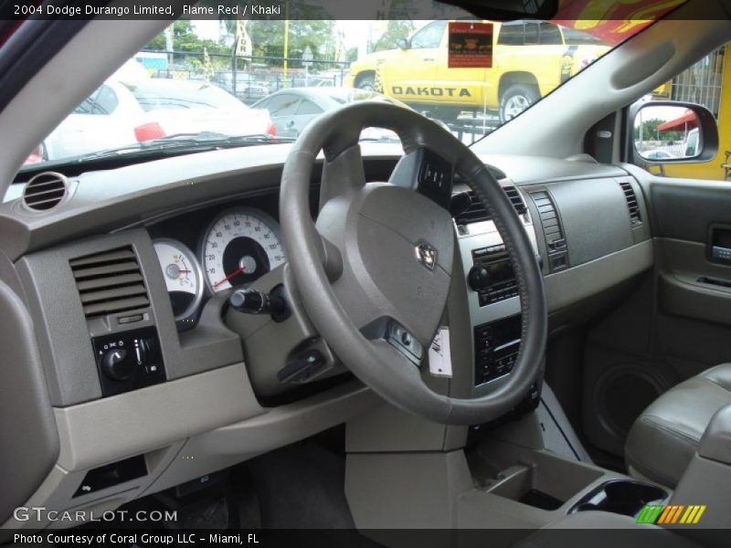 Flame Red / Khaki 2004 Dodge Durango Limited
