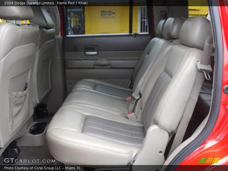 Flame Red / Khaki 2004 Dodge Durango Limited