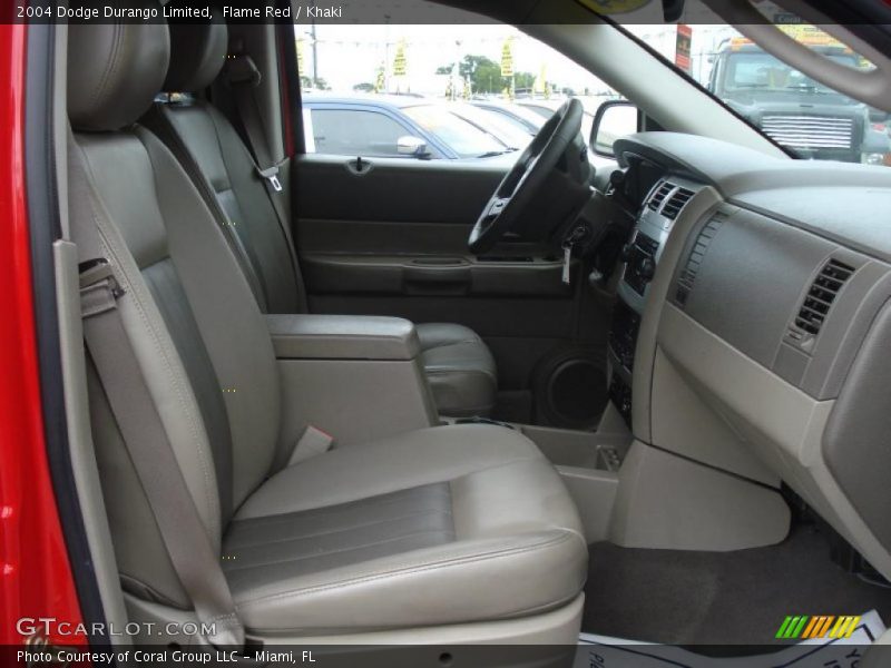 Flame Red / Khaki 2004 Dodge Durango Limited