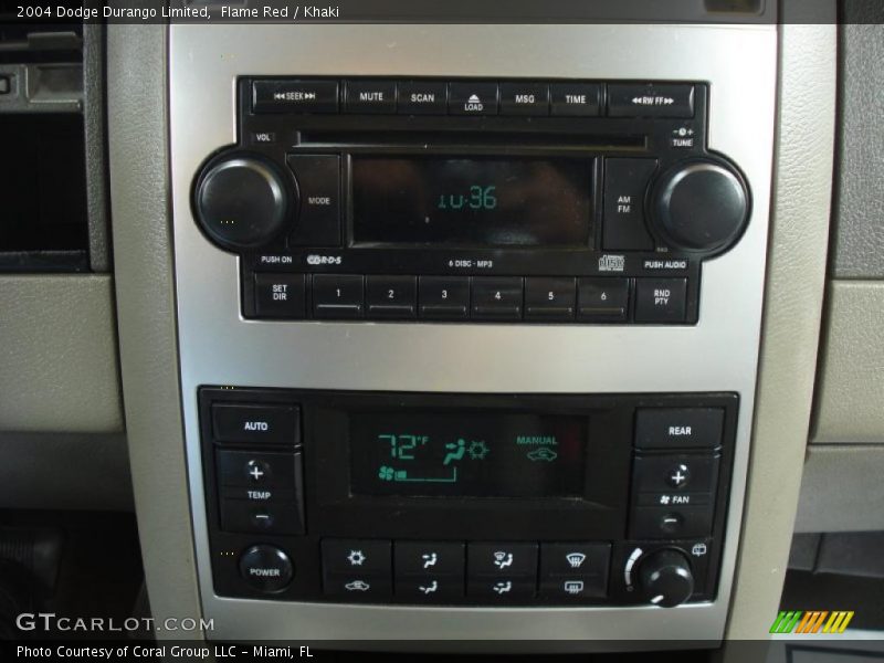 Flame Red / Khaki 2004 Dodge Durango Limited