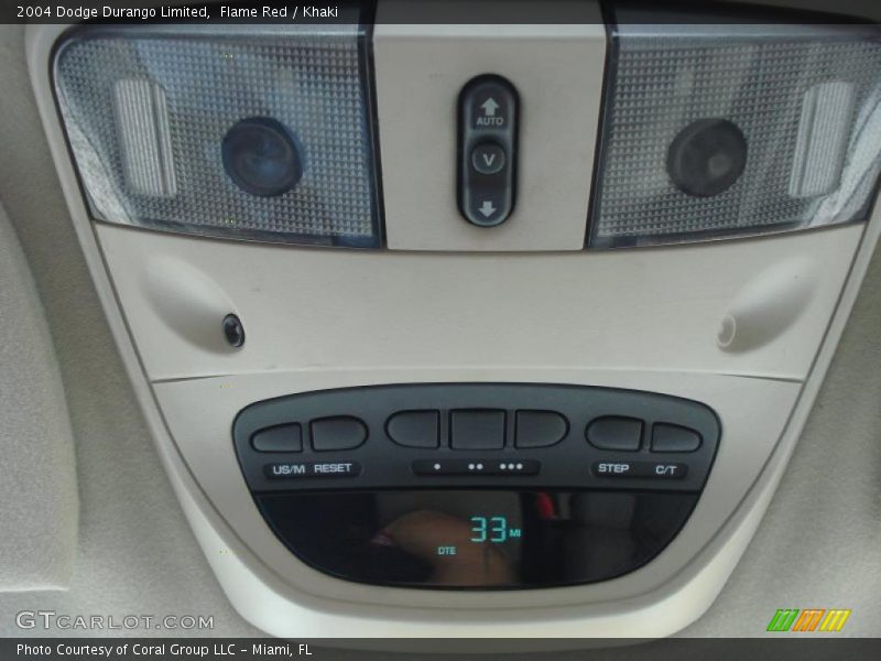 Flame Red / Khaki 2004 Dodge Durango Limited